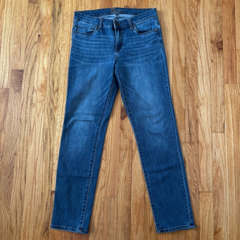 Kut from the Kloth Women’s Blue Denim Jeans Waist 31in Straight Leg